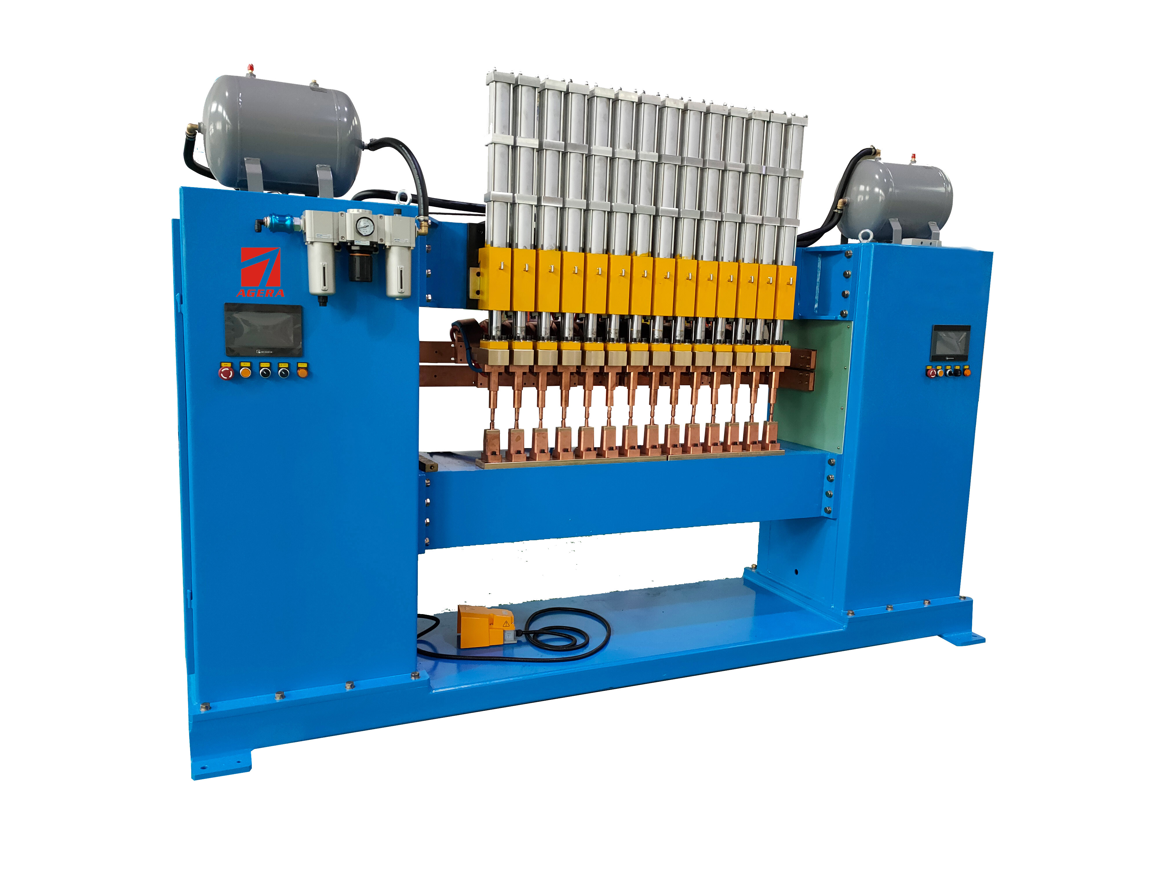 板材散热器龙门式自动多点焊机项目介绍 板材散热器龙门式自动多点焊机项目介绍